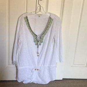 Banana Republic beaded shirt